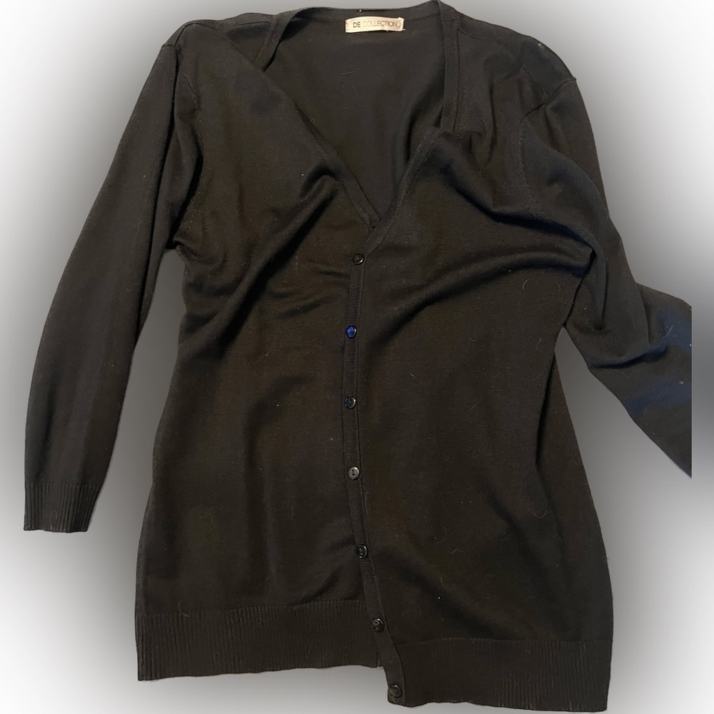 Black cardigan